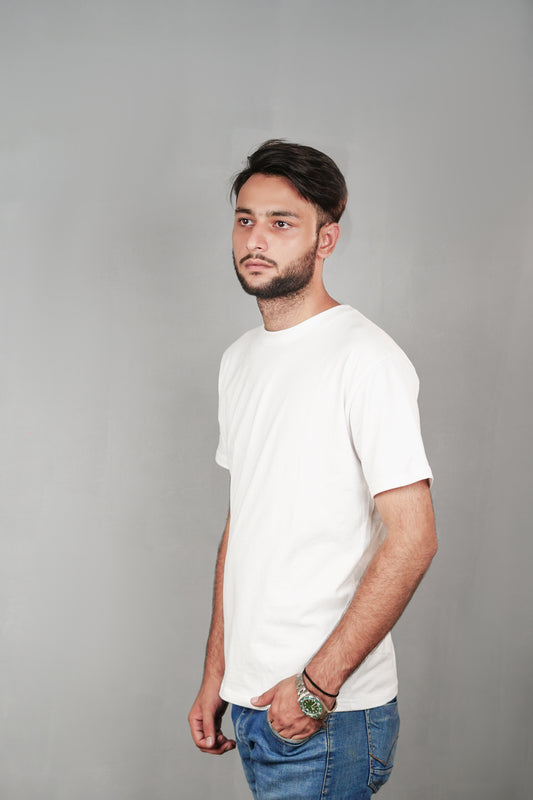 Pure White Premium Quality Basic T-shirt