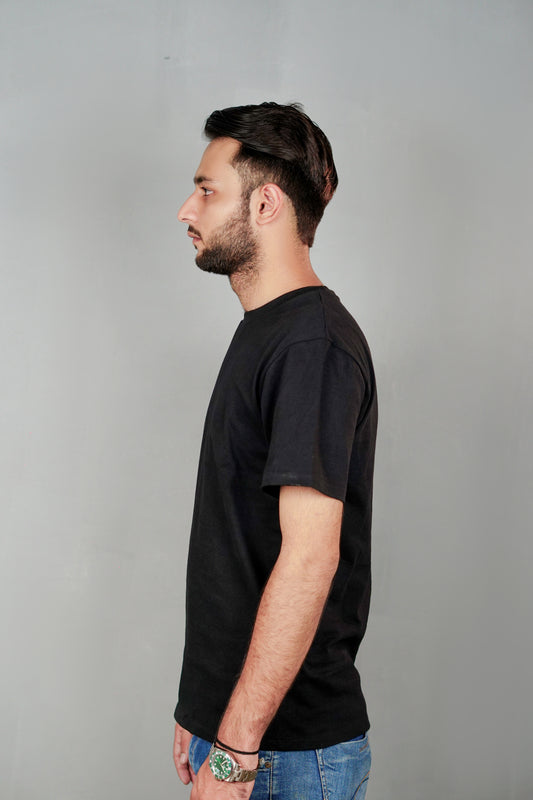 Jet Black Premium Quality Basic T-shirt