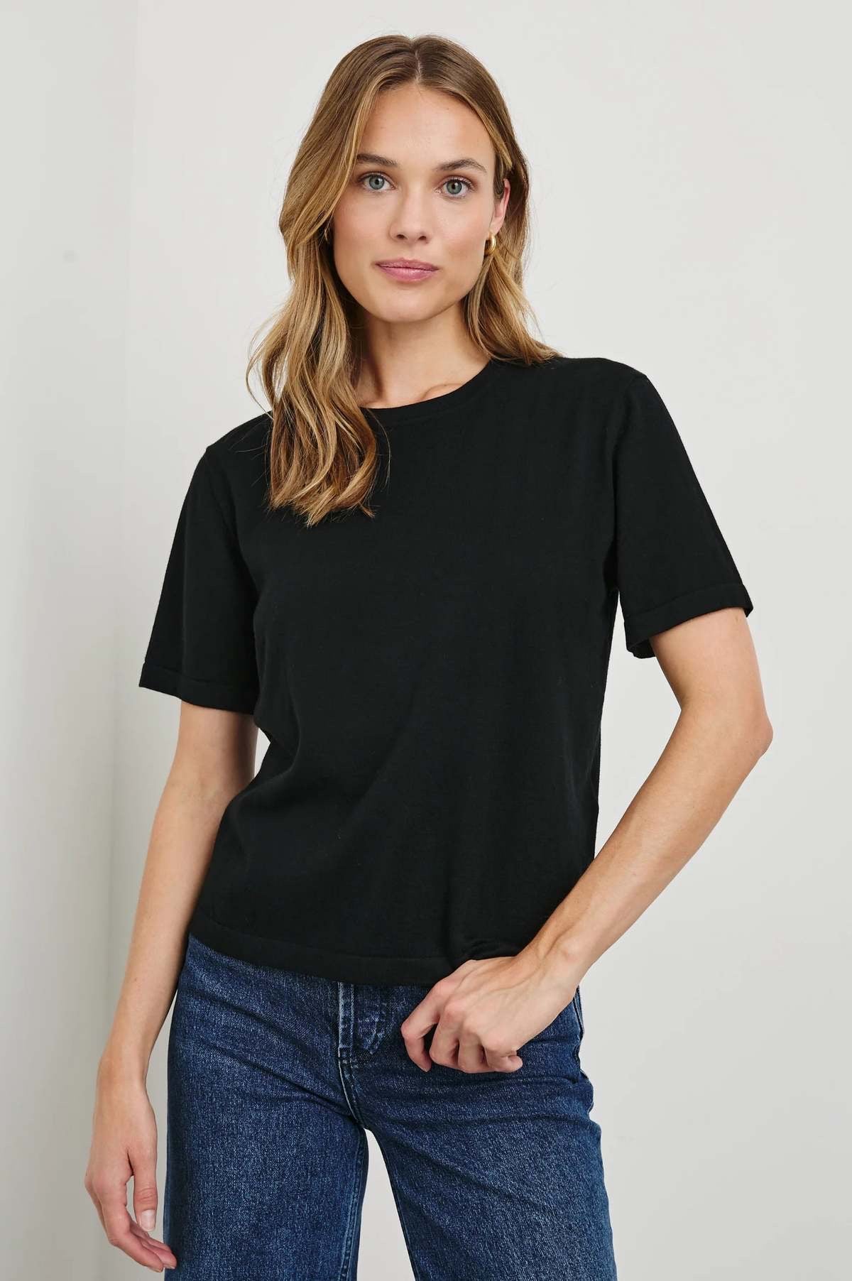 Jet Black Premium Quality Basic T-shirt