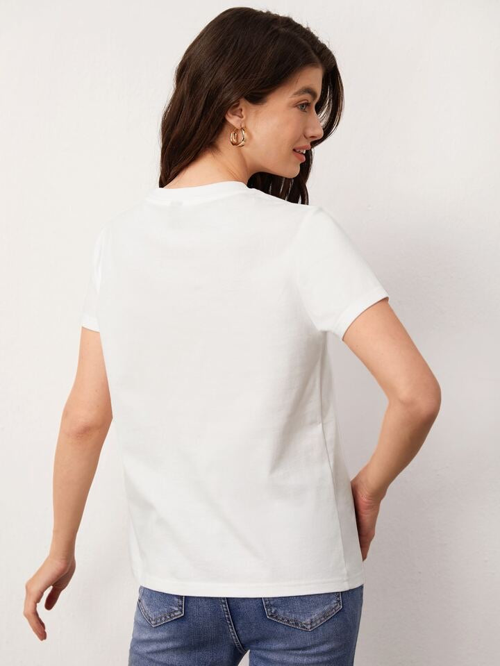 Pure White Premium Quality Basic T-shirt